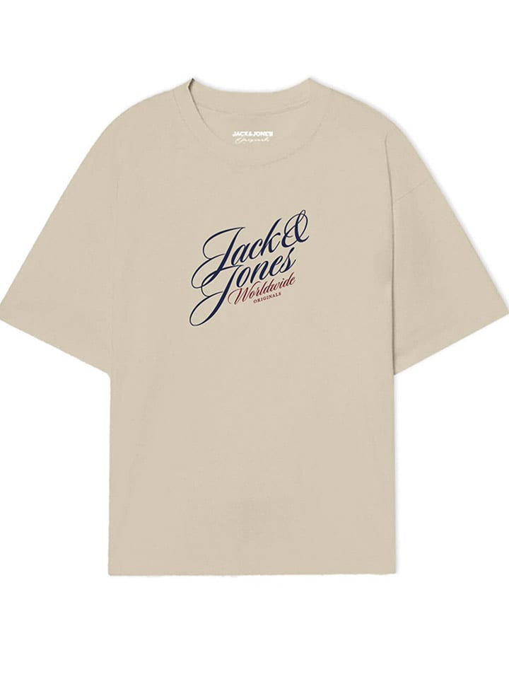 Jack & Jones Koszulka w kolorze beżowym rozmiar: L