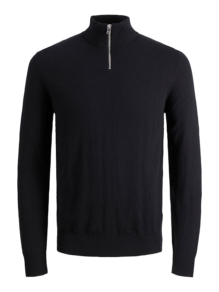 Jack & Jones Sweter "Emil" w kolorze czarnym rozmiar: M