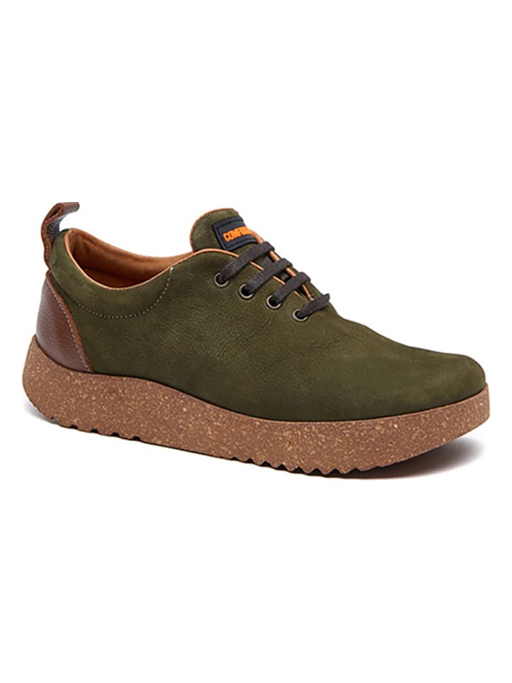 Comfortfusse Skórzane sneakersy w kolorze khaki rozmiar: 45