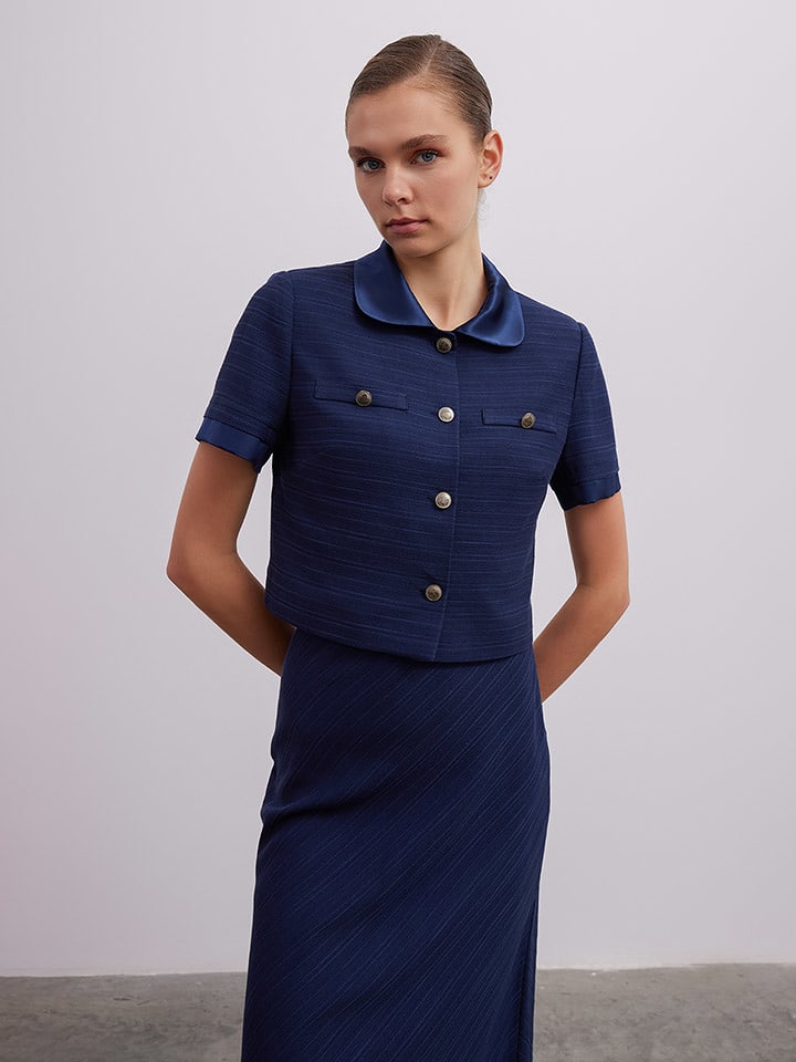 BGN Kurtka koszulowa w kolorze granatowym rozmiar: 38