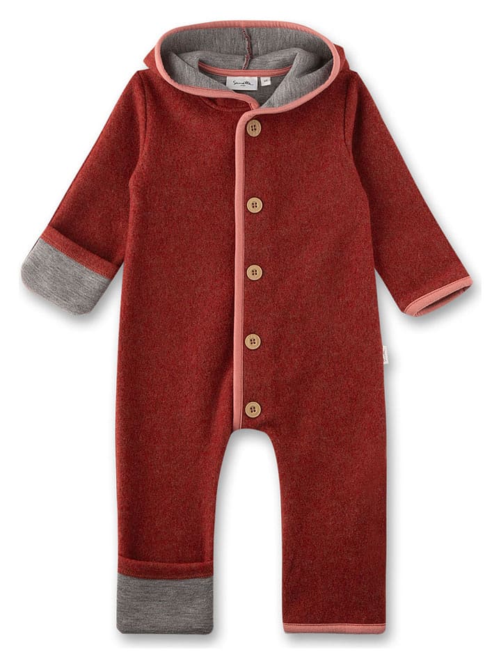 Sanetta Kidswear Kombinezon polarowy w kolorze czerwonym rozmiar: 74