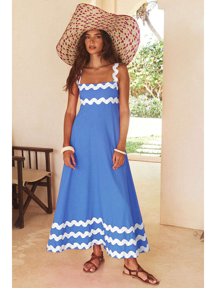 Tazga Sukienka w kolorze niebiesko-białym rozmiar: 40