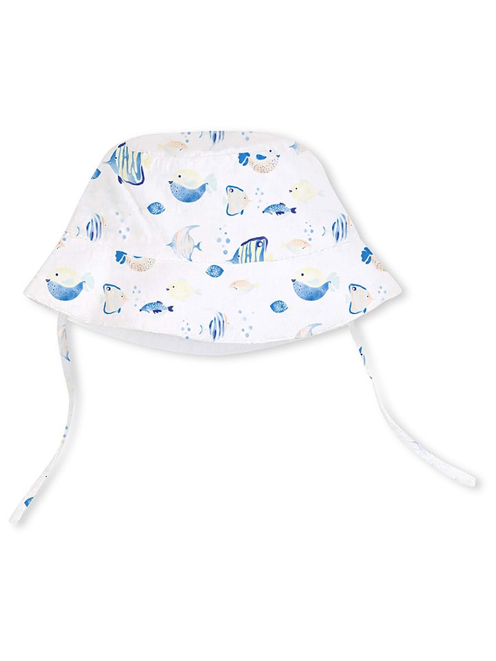 Carrément beau Kapelusz w kolorze biało-niebieskim rozmiar: 52 cm