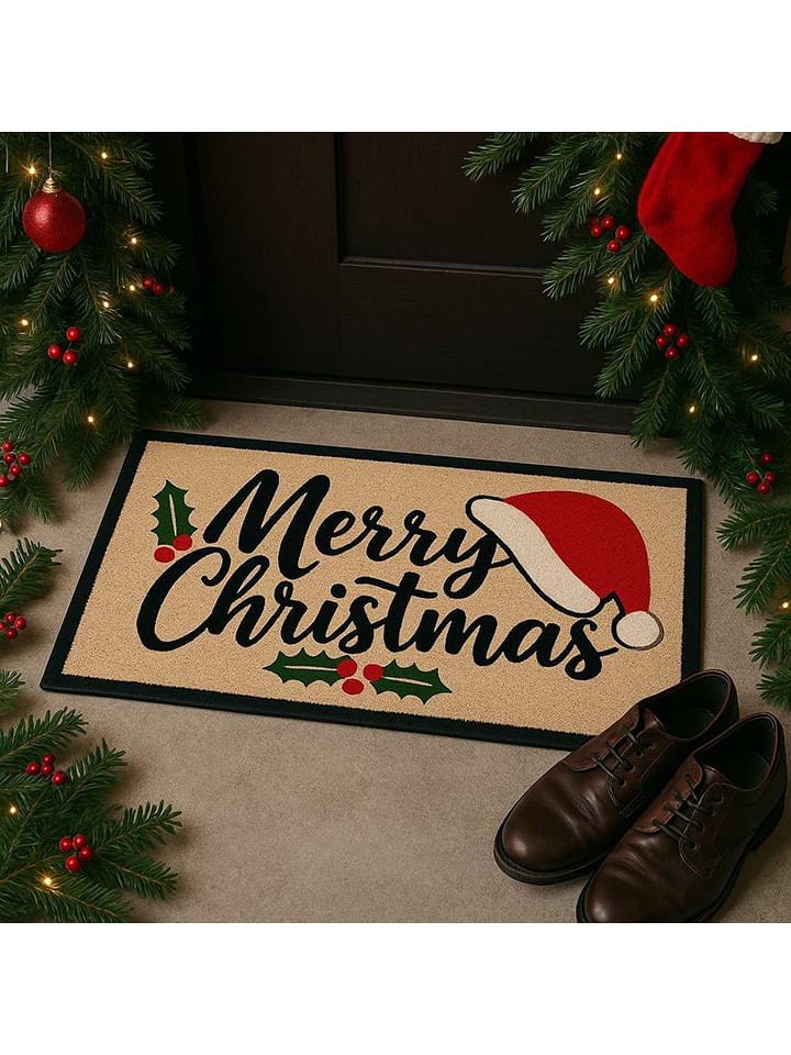 Mioli Wycieraczka w kolorze beżowo-czarnym rozmiar: 40x70 cm