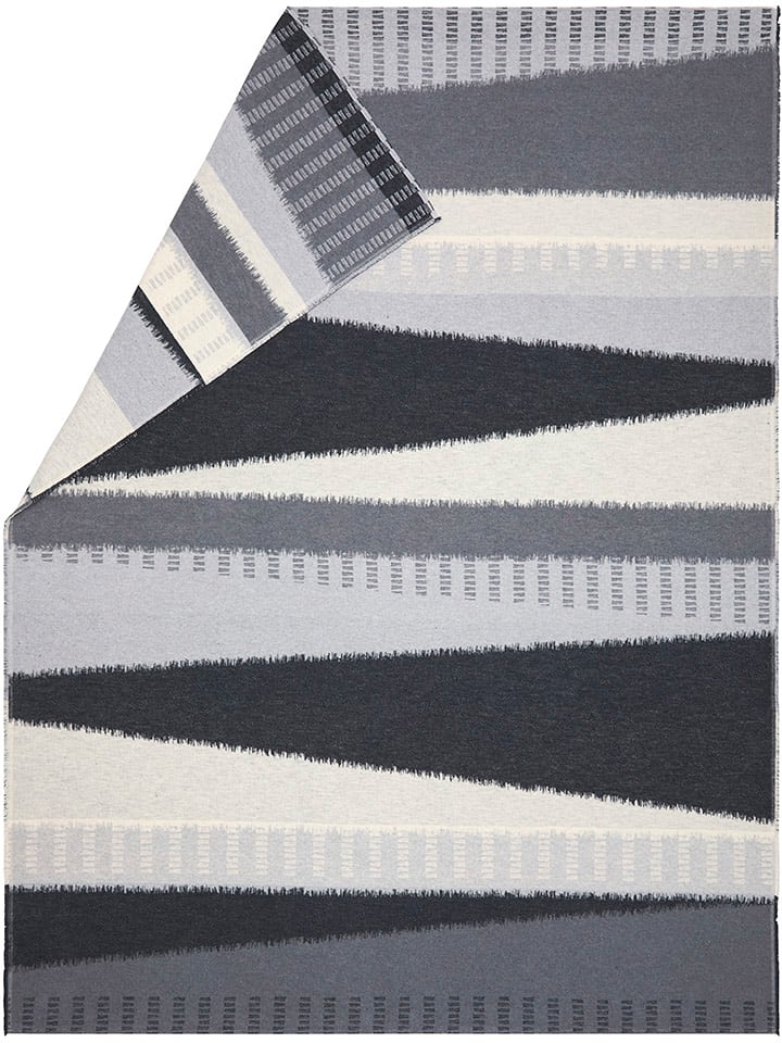 David Fussenegger Koc flanelowy "Luca" w kolorze antracytowym rozmiar: 200x140 cm