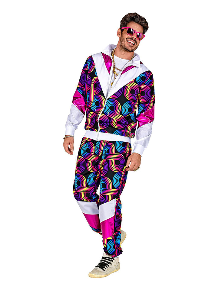 Carnival Party 2-częściowy kostium w kolorze czarnym ze wzorem rozmiar: XXL