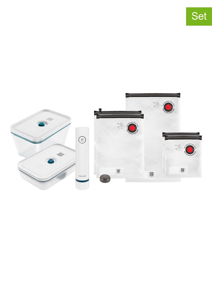 Zwilling 8-częściowy zestaw w kolorze biało-niebieskim do pakowania próżniowego rozmiar: onesize