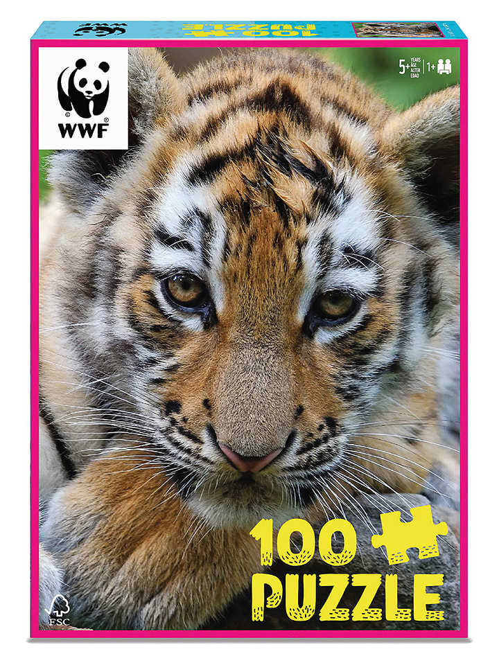 ambassador 100-częściowe puzzle "Tiger" - 5+ rozmiar: onesize