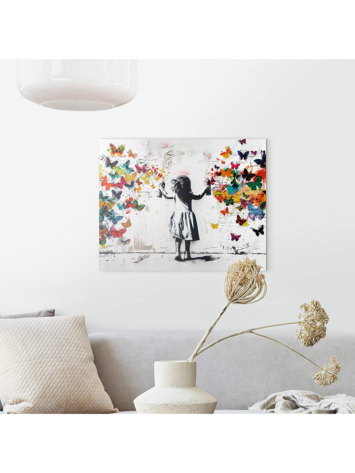 Orangewallz Druk artystyczny ''Spray of Butterflies" rozmiar: 40x50 cm