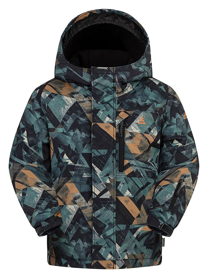 Kamik Kurtka zimowa "Gusti" w kolorze zielono-granatowym rozmiar: 122