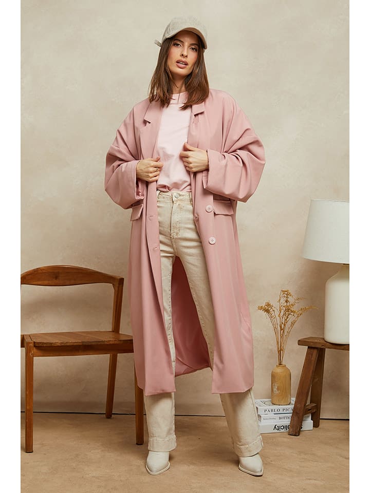 Plume Płaszcz przejściowy "Rossi" w kolorze jasnoróżowym rozmiar: S