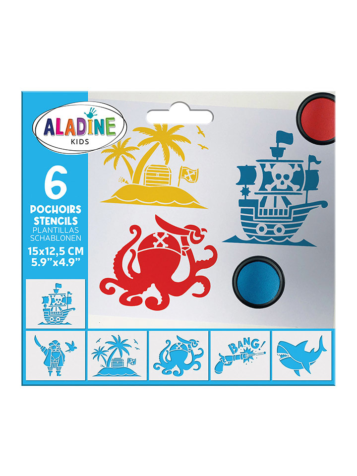 Aladine Zestaw szablonów "Pirates" - 4+ rozmiar: onesize
