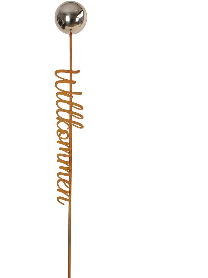 POSIWIO Palik ogrodowy w kolorze rdzawym - 120 x Ø 10 cm rozmiar: onesize