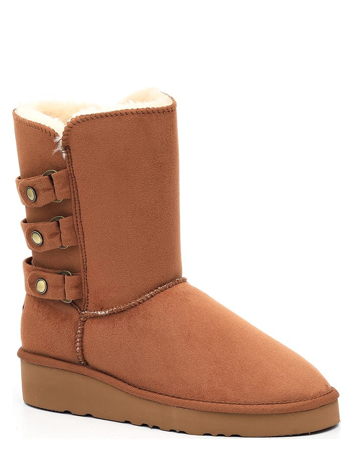 ISLAND BOOT Kozaki zimowe "Betina" w kolorze jasnobrązowym rozmiar: 37