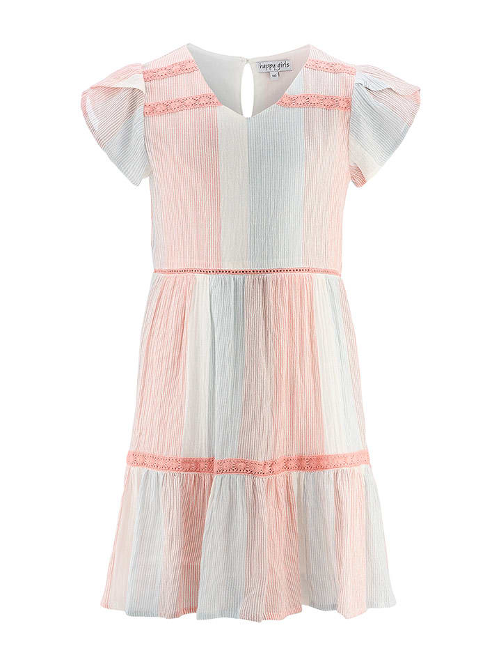 happy girls by Eisend Sukienka w kolorze jasnoróżowo-błękitnym rozmiar: 140