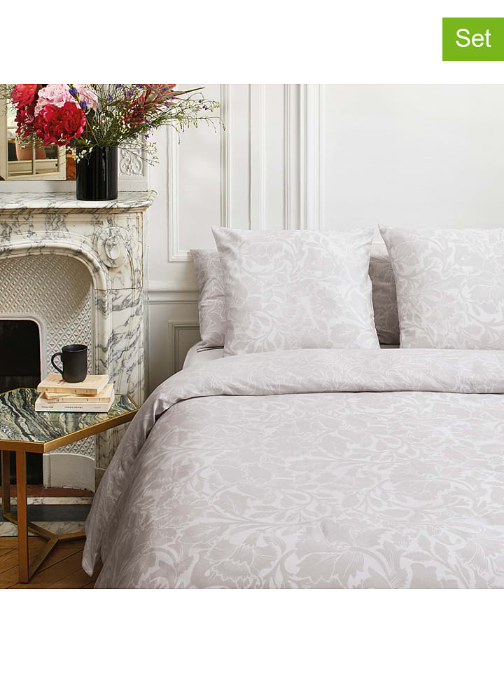 CXL by Christian Lacroix Komplety pościeli satynowej (2 szt.) w kolorze szarobrązowym rozmiar: 135x200 cm