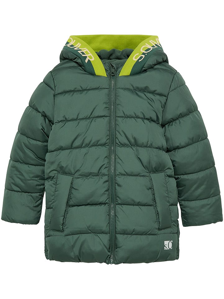 s.Oliver Kurtka pikowana w kolorze zielonym rozmiar: 98