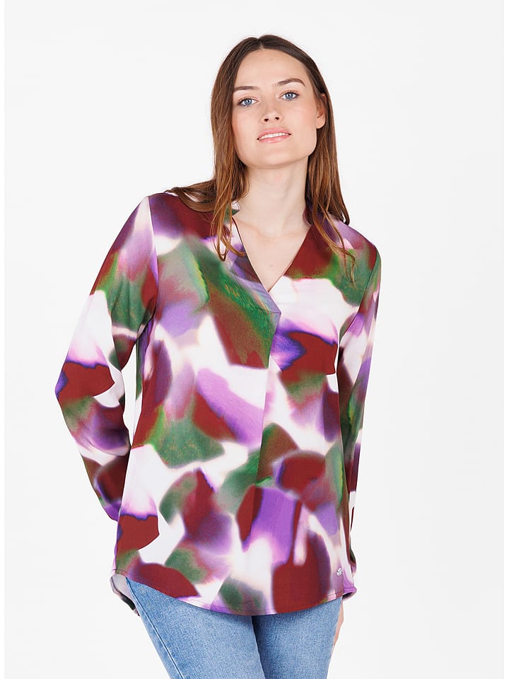 KEY LARGO Bluzka w kolorze fioletowo-oliwkowym rozmiar: XL