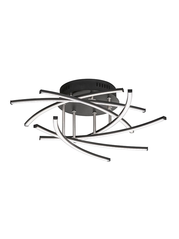 FISCHER & HONSEL Lampa sufitowa LED "Cross" w kolorze czarnym - Ø 55 cm rozmiar: onesize