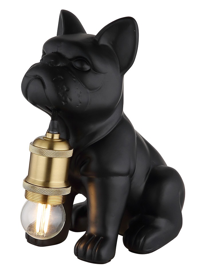 Globo lighting Lampa stołowa "Dogo" w kolorze czarnym - 19,5 x 24 x 12,5 cm rozmiar: onesize