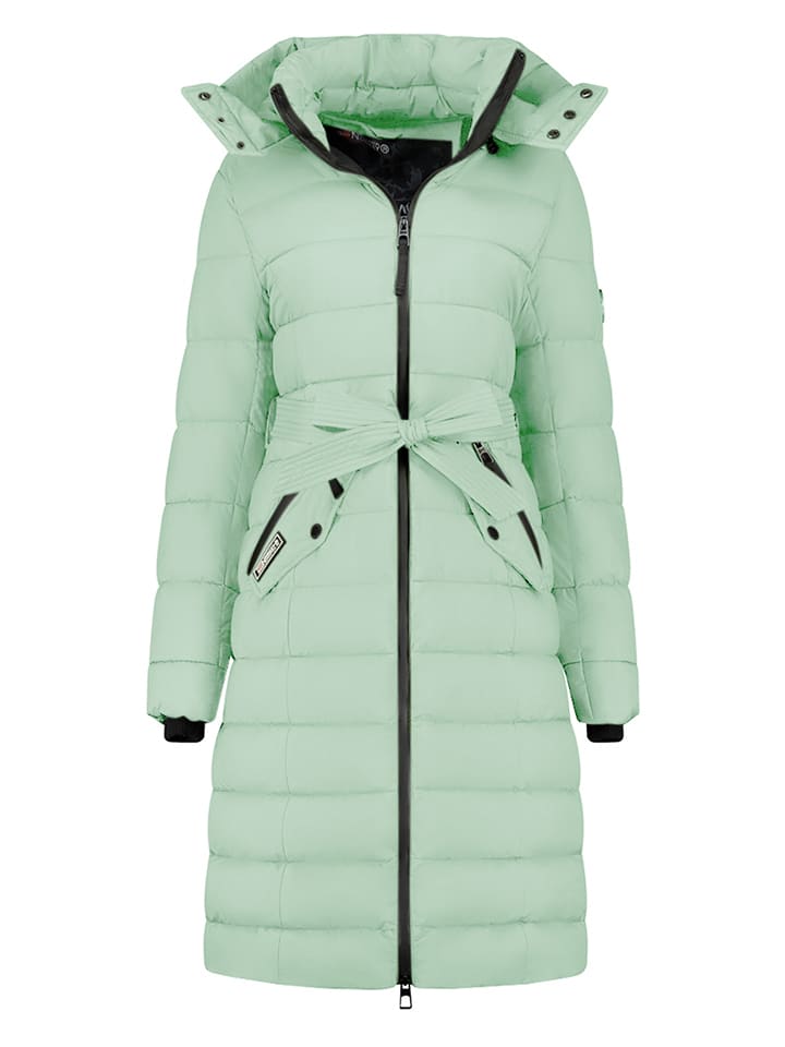 Geographical Norway Płaszcz zimowy "Cabima" w kolorze miętowym rozmiar: XXL