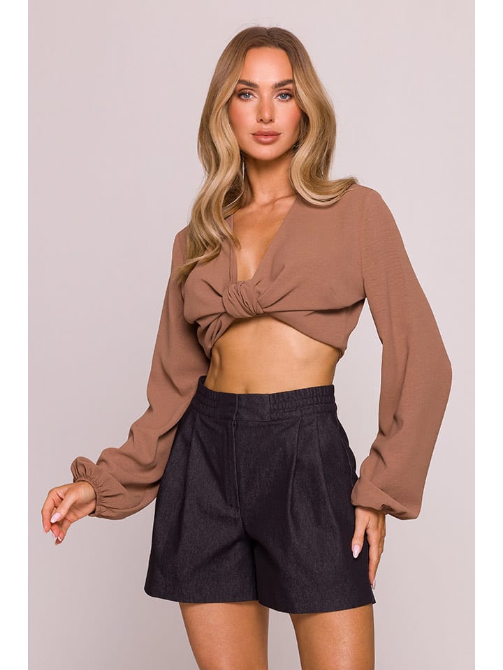 made of emotion Szorty w kolorze antracytowym rozmiar: S