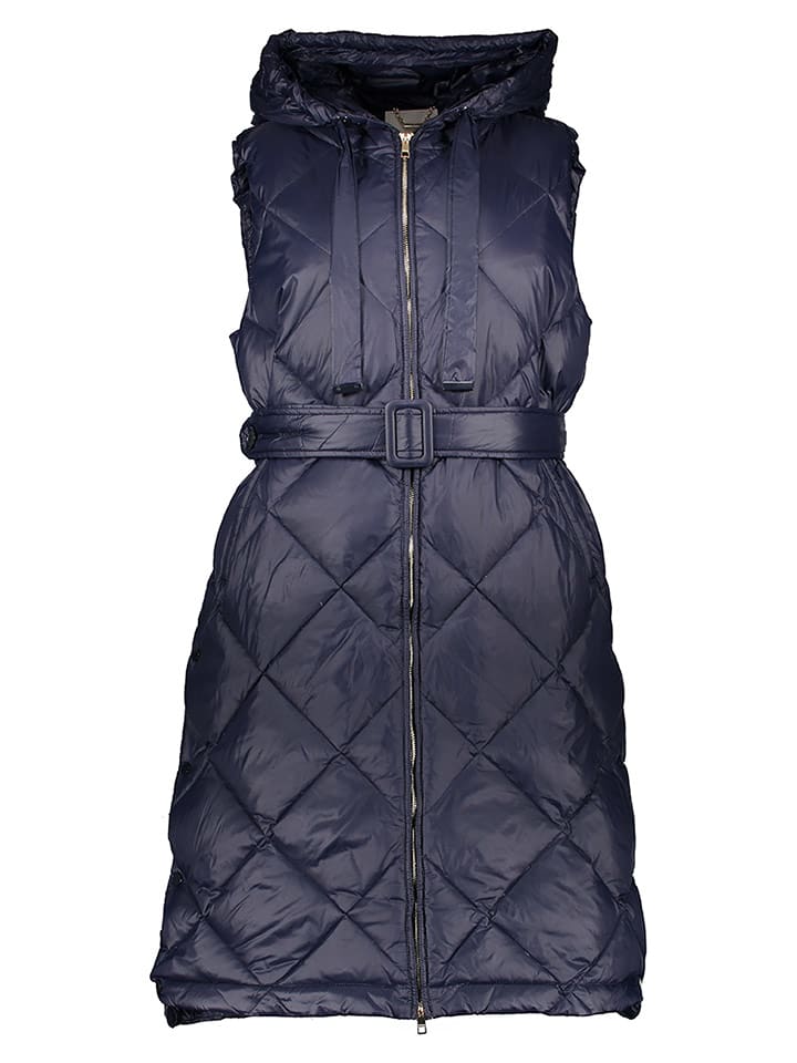 Rich & Royal Kamizelka pikowana w kolorze granatowym rozmiar: 38