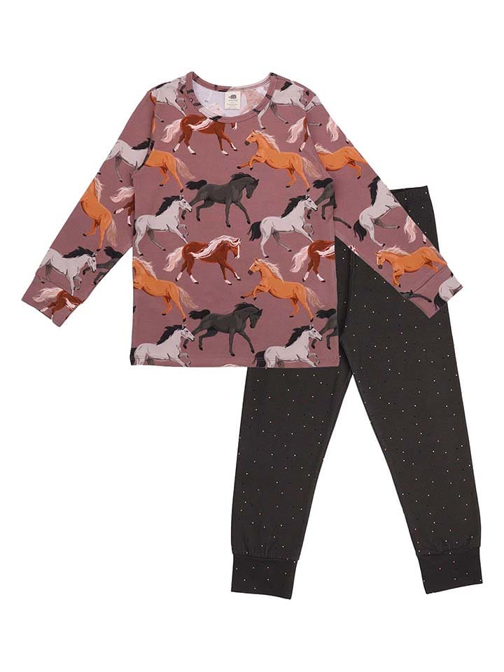 Walkiddy Piżama w kolorze brązowym rozmiar: 92