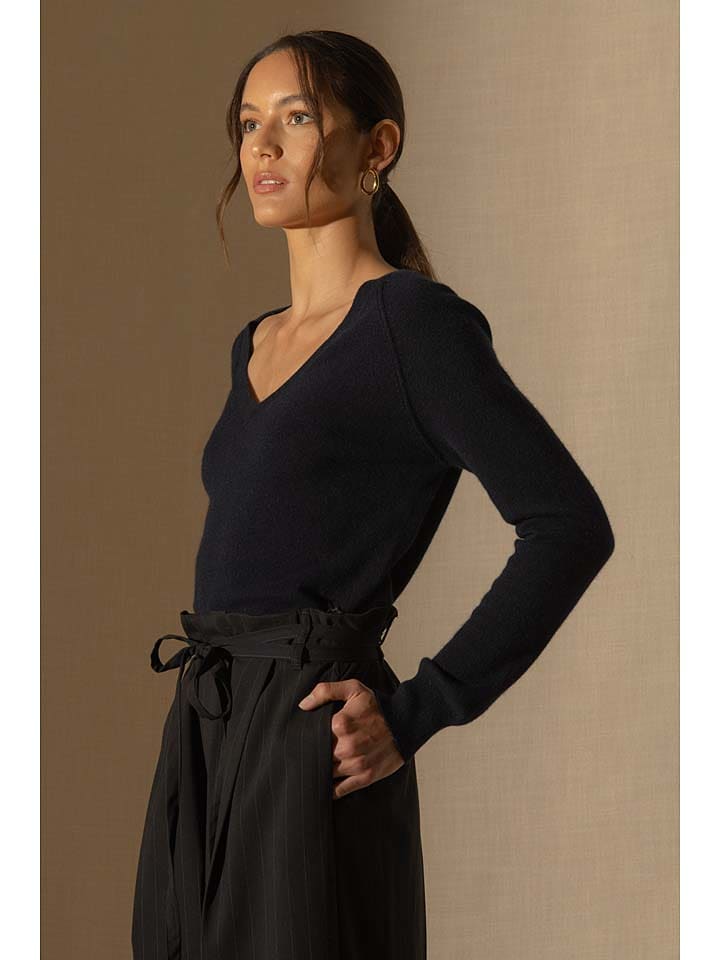 Perfect Cashmere Kaszmirowy sweter w kolorze granatowym rozmiar: XXL