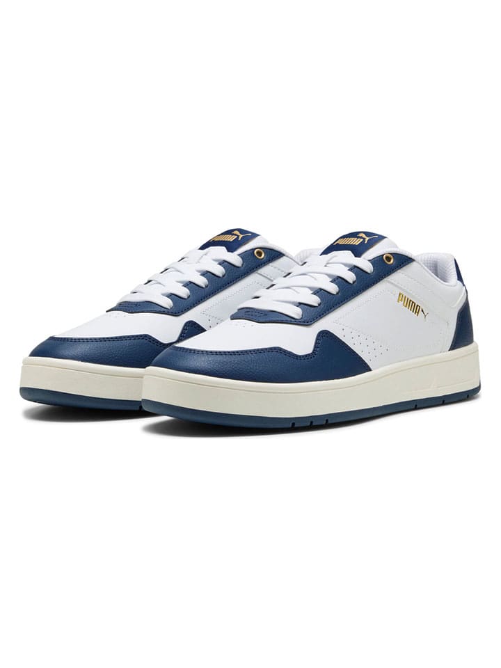 Puma Sneakersy "Court Classic" w kolorze biało-granatowym rozmiar: 46