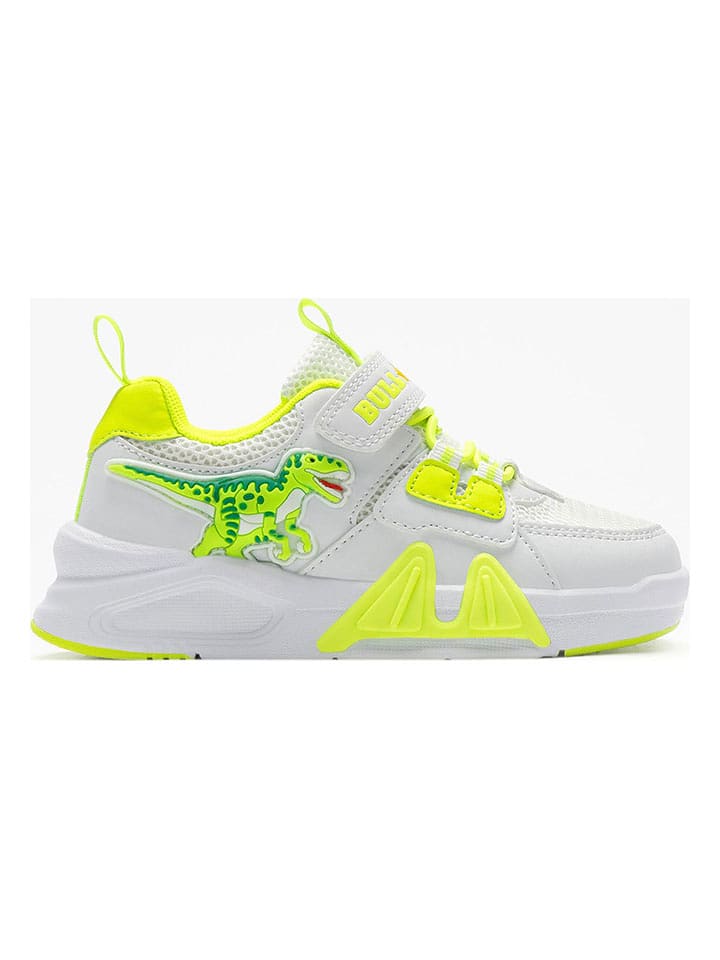 Bull Boys Sneakersy "Velociraptor Scarpa" w kolorze zielono-białym rozmiar: 35