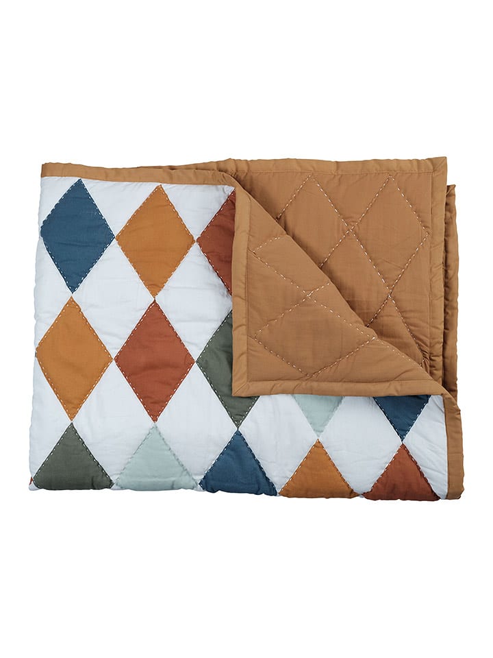 FABELAB Kocyk "Diamond" ze wzorem - 140 x 110 cm rozmiar: onesize