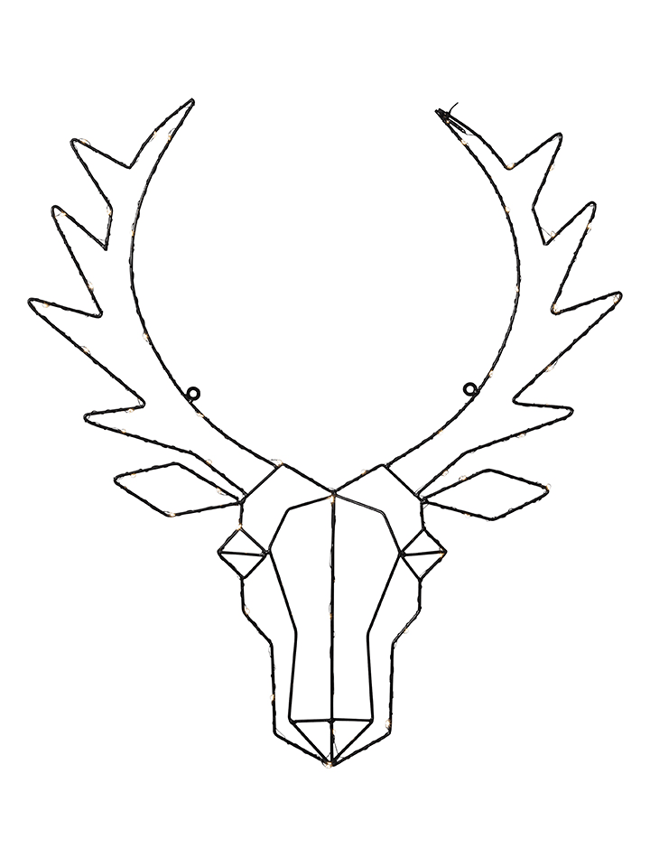 Best Season Dekoracyjna zawieszka LED "Cupid" w kolorze czarnym - 52 x 57 cm rozmiar: onesize