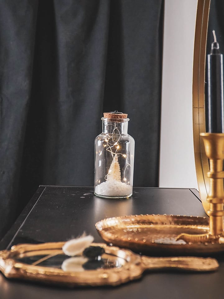 HouseVitamin Lampa dekoracyjna w kolorze białym - wys. 16 x Ø 8 cm rozmiar: onesize