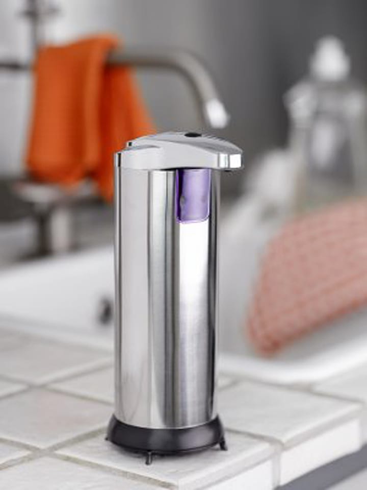 Steel-Function Bezdotykowy dozownik mydła w kolorze srebrnym - wys. 11,9 cm rozmiar: onesize