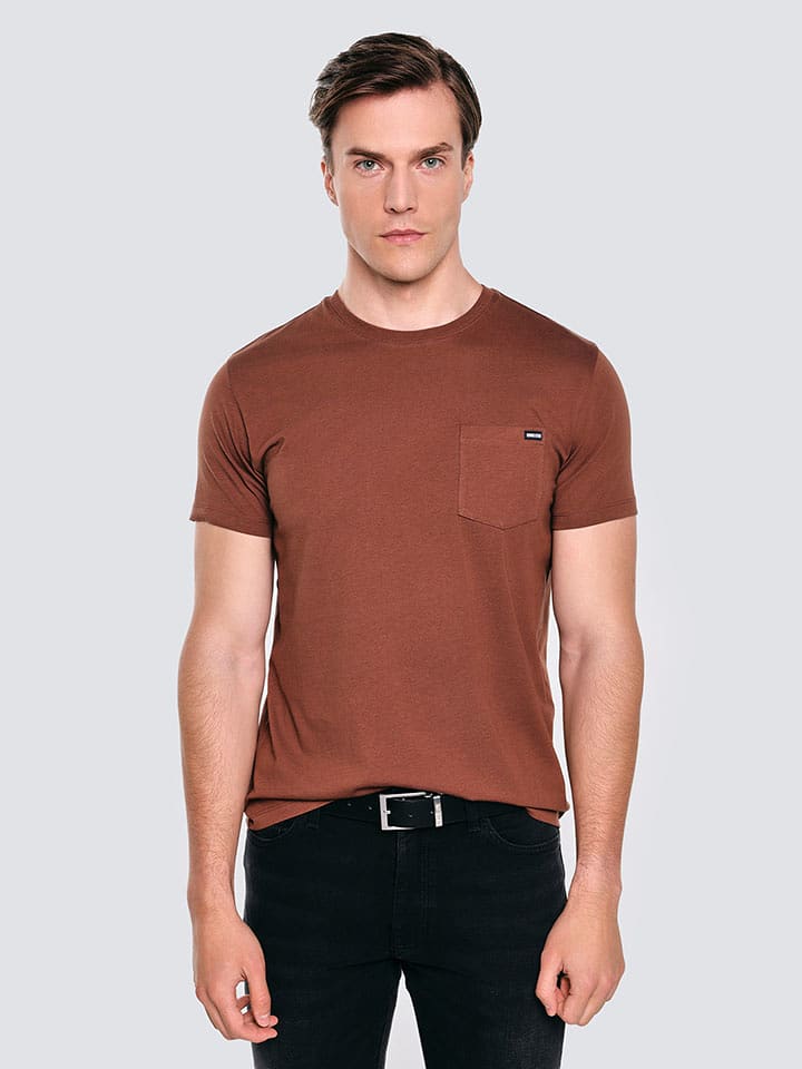 BIG STAR Koszulka w kolorze jasnobrązowym rozmiar: M