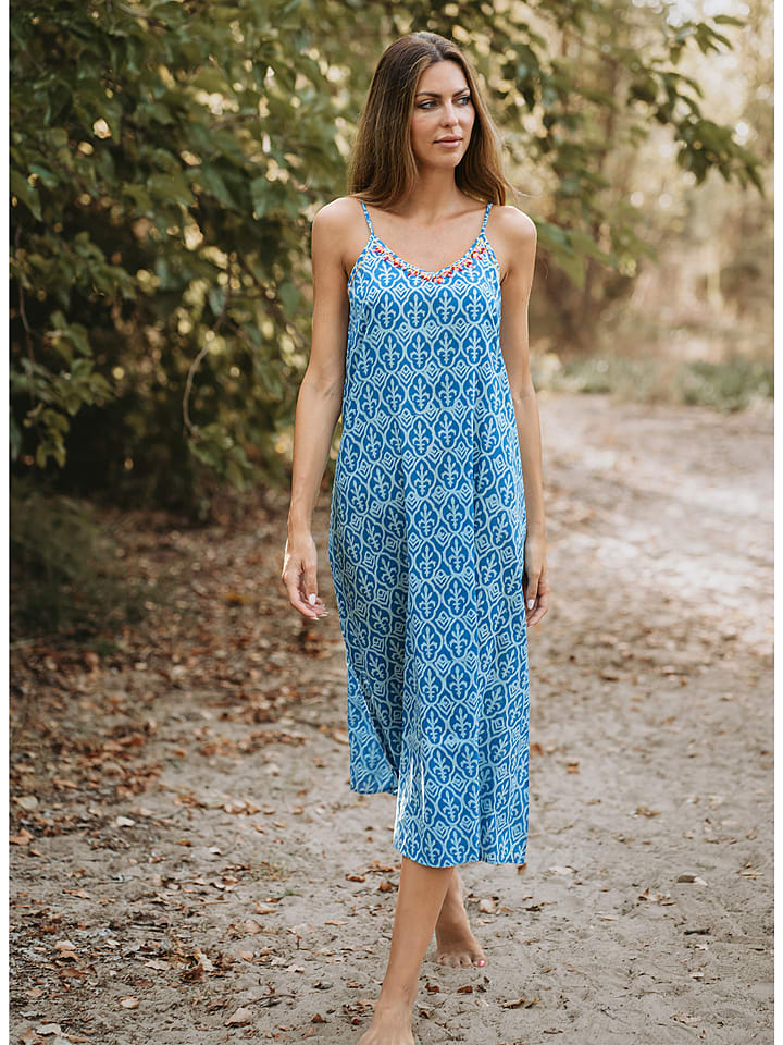 Isla Bonita by SIGRIS Sukienka w kolorze niebieskim rozmiar: onesize