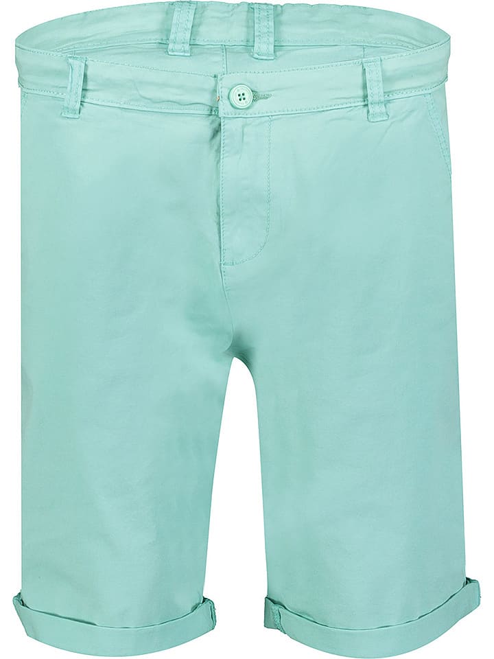 Geographical Norway Bermudy "Pivoine" w kolorze turkusowym rozmiar: L