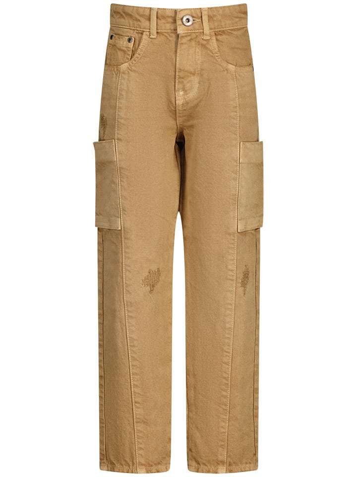 Vingino Bojówki w kolorze beżowym rozmiar: 146