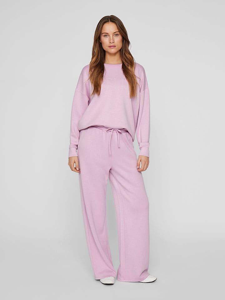 Vila Spodnie dresowe w kolorze jasnoróżowym rozmiar: M