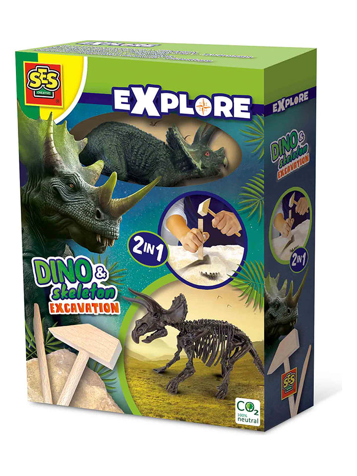 SES Zestaw kreatywny "Triceratops" - 5+ rozmiar: onesize