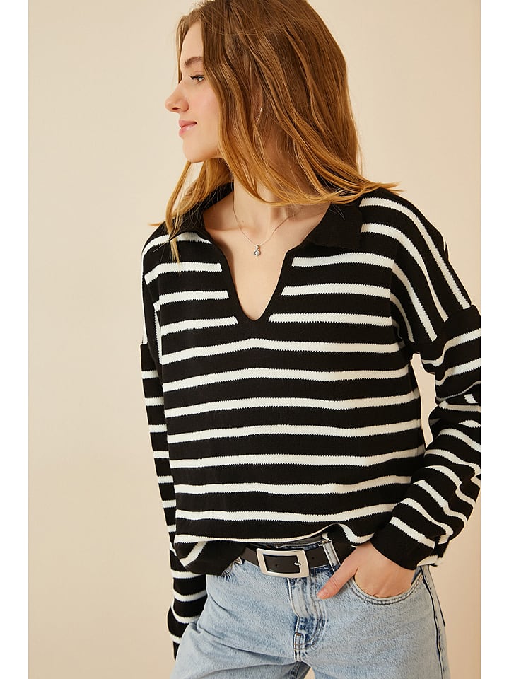 Happiness Istanbul Sweter w kolorze czarnym rozmiar: onesize