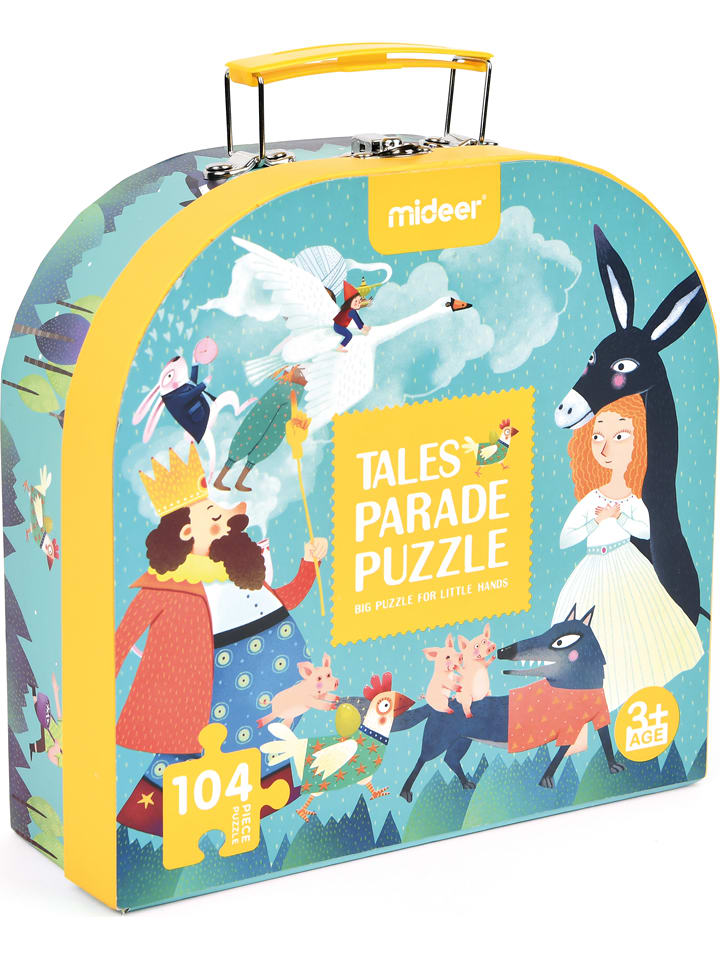 Edukalu 104-częściowy kuferek z puzzlami "Tales Parade" - 3+ rozmiar: onesize