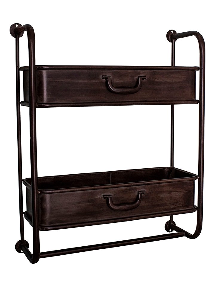 Anticline Regał ścienny w kolorze brązowym - 52 x 64 x 18 cm rozmiar: onesize