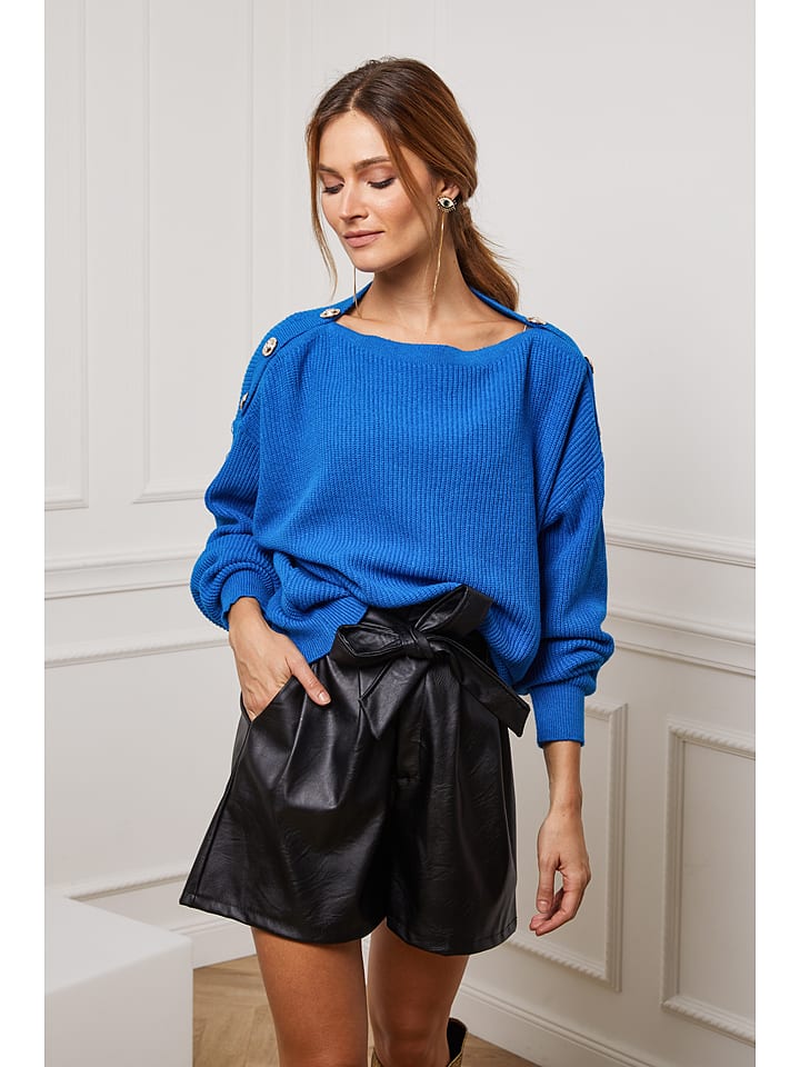 Joséfine Sweter "Burny" w kolorze niebieskim rozmiar: XL