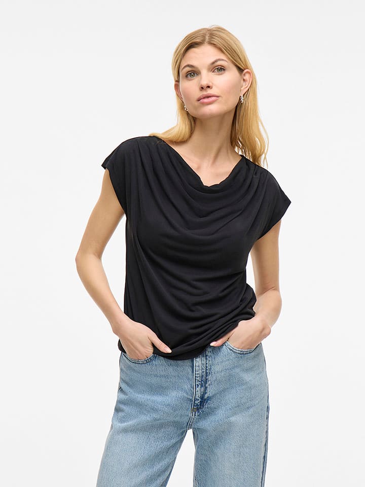 Vila Koszulka w kolorze czarnym rozmiar: XS