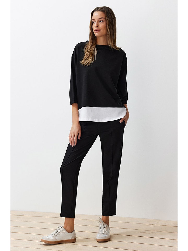 trendyol 2-częściowy zestaw w kolorze czarno-białym rozmiar: S