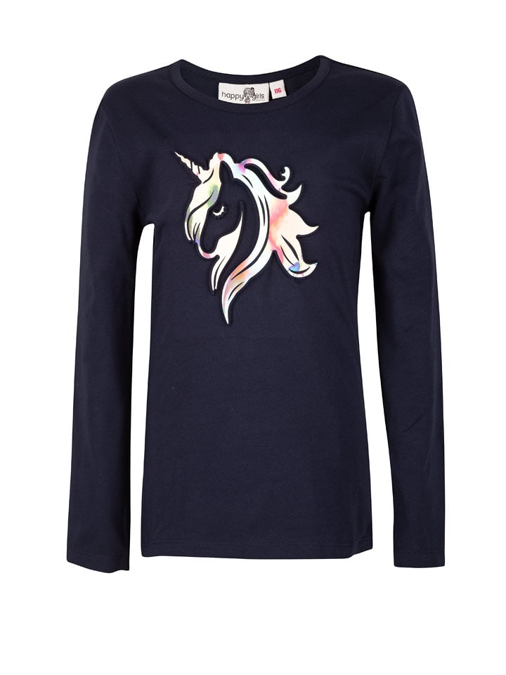 happy girls by Eisend Koszulka w kolorze granatowym rozmiar: 140