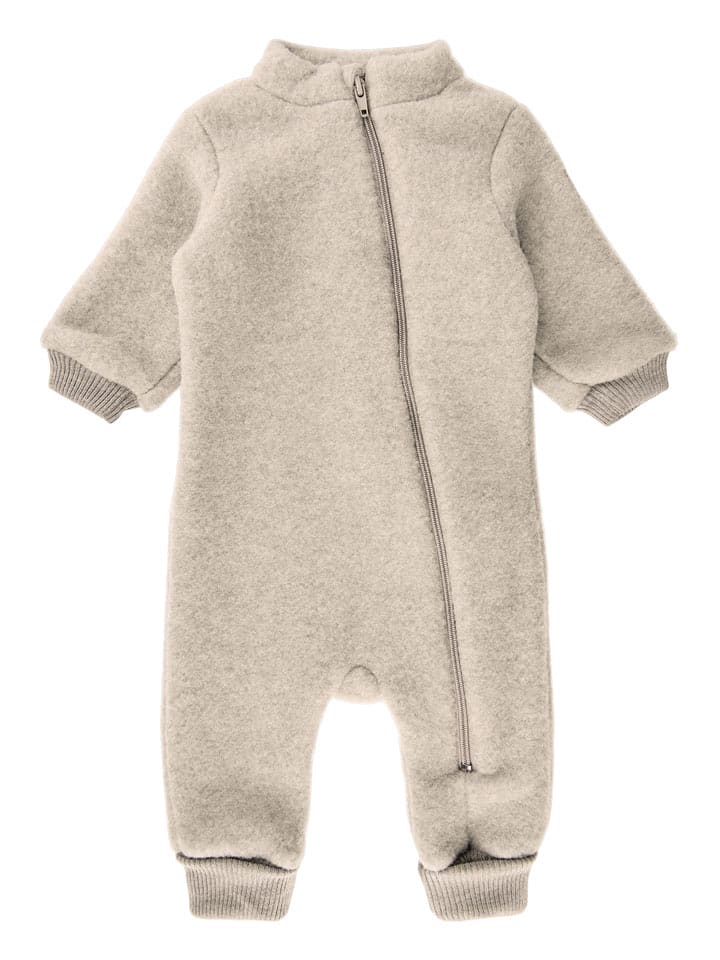 mikk-line Wełniany kombinezon w kolorze beżowym rozmiar: 86