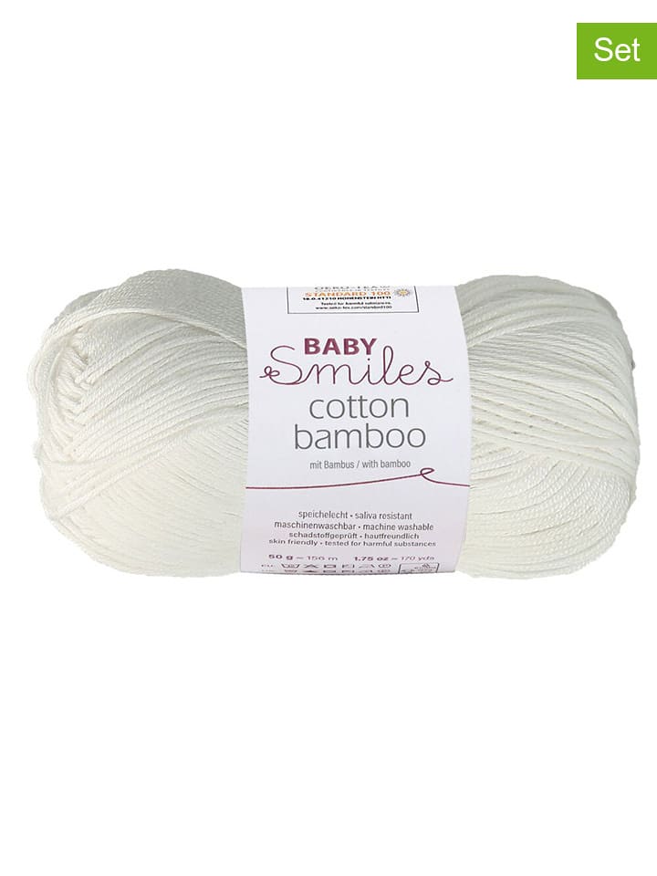 Schachenmayr since 1822 Mieszana przędza bawełniana (10 szt.) w kolorze białym - 10 x 50 g rozmiar: onesize